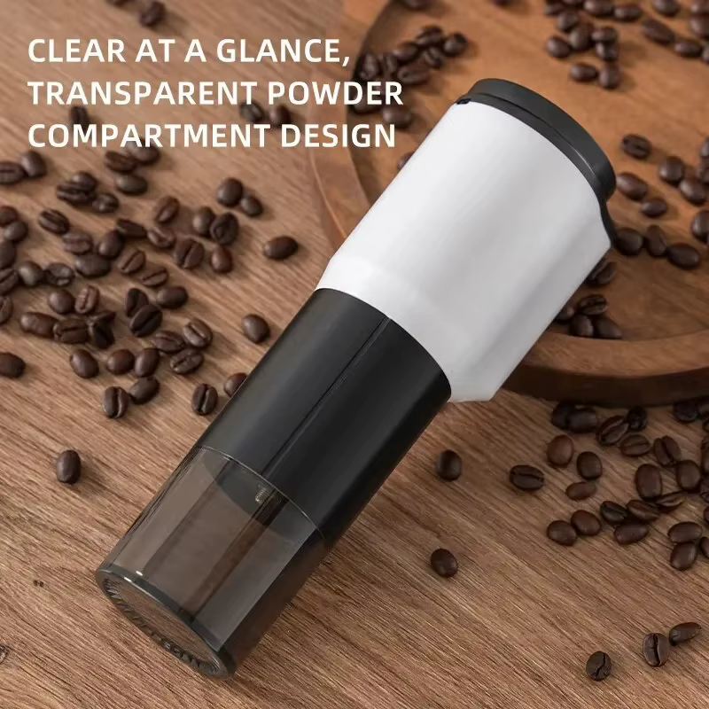 Moulin à café électrique portatif, broyeur à haute précision, réglage de la finesse de la poudre, chargement USB, adapté pour moudre les grains de café