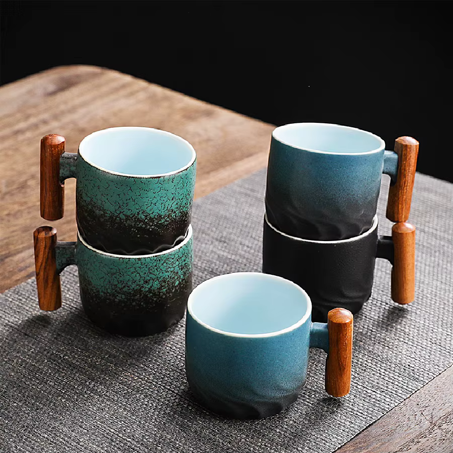 Tasse à café rétro en céramique