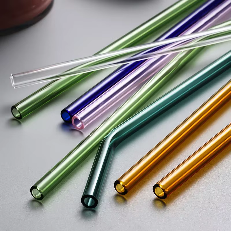Pailles en verre réutilisables