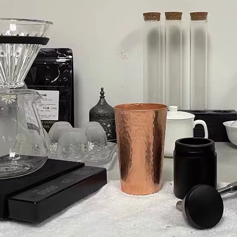 Tasse en cuivre pur pour tasses à café en poudre