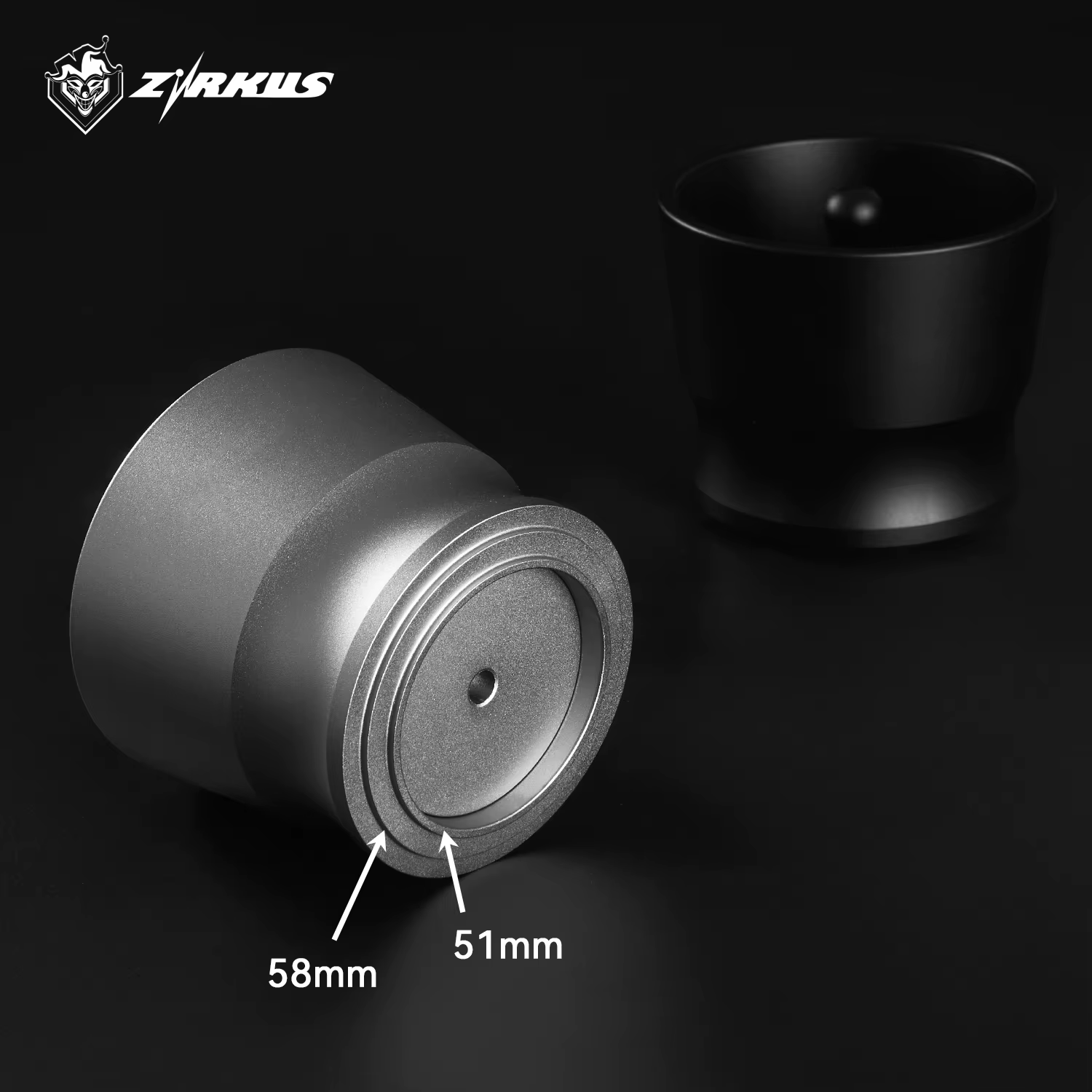 ZIRKUS – Tasse doseuse à café 51/54/58 mm en alliage d'aluminium