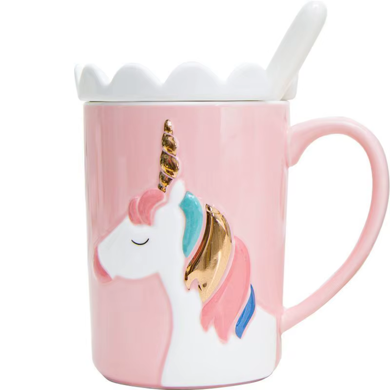 Tasse à café nordique licorne