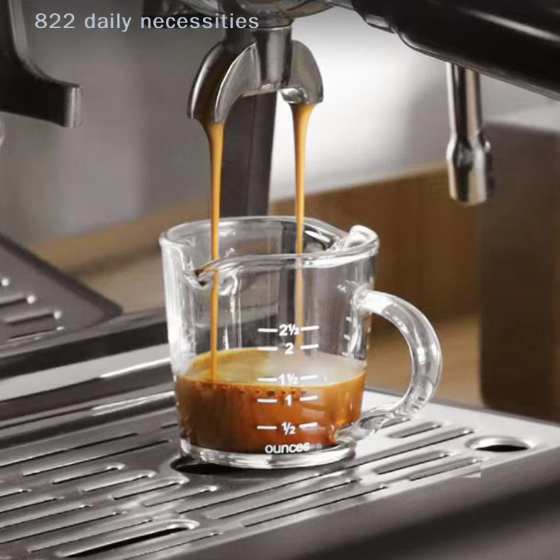 Verre doseur à expresso 70/75 ml avec double bec verseur