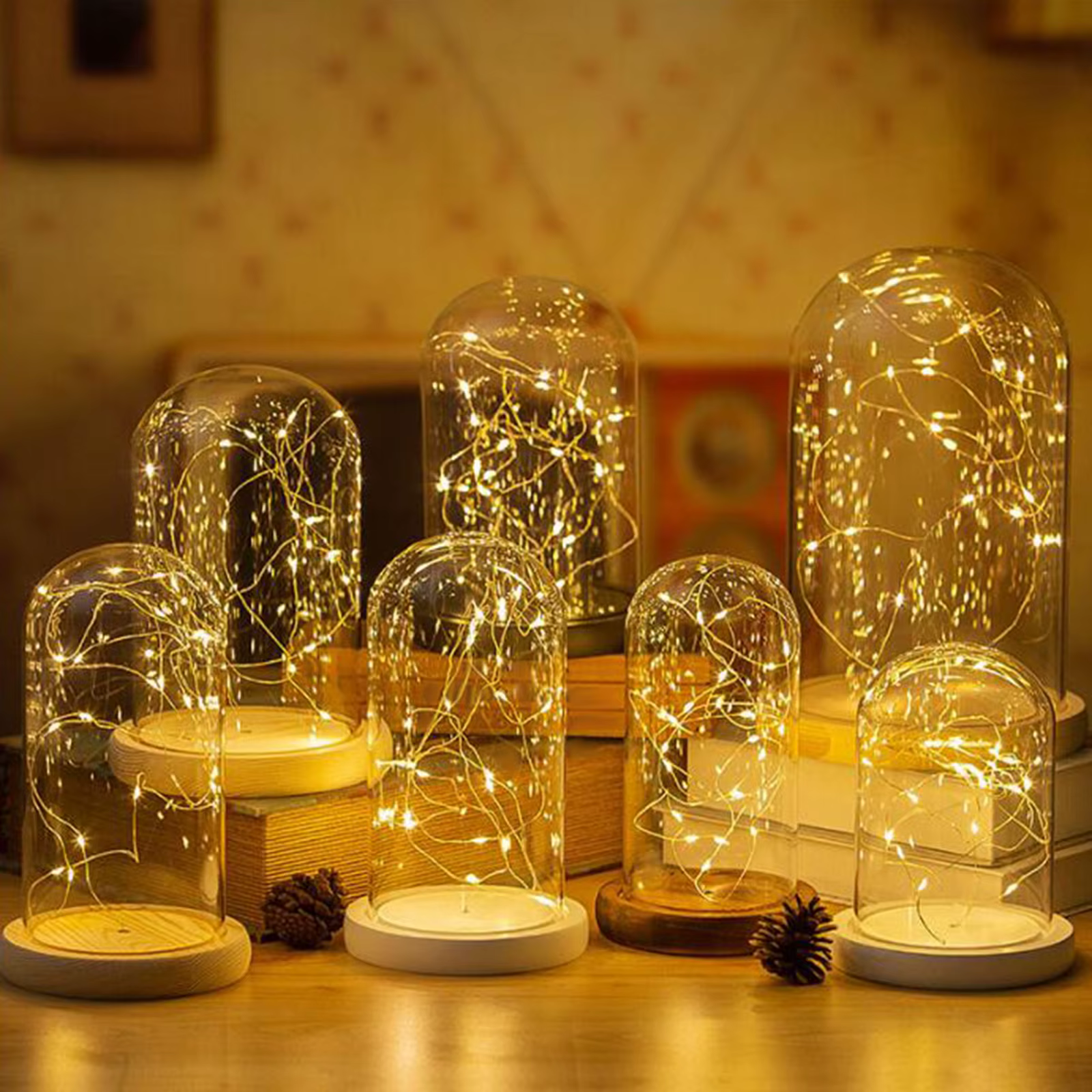 Cloche en verre, pot de cloche
