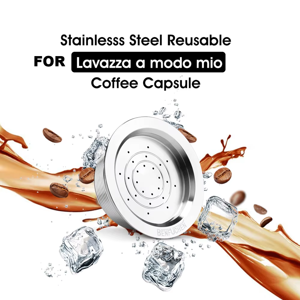 ICafilas-Capsules de café rechargeables en acier inoxydable