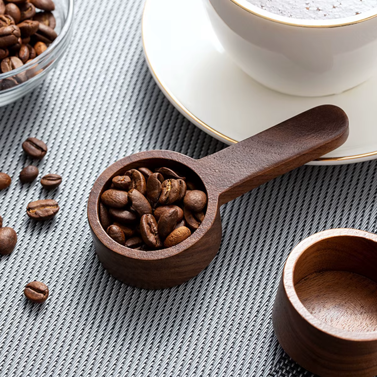 1 cuillère à café en noyer