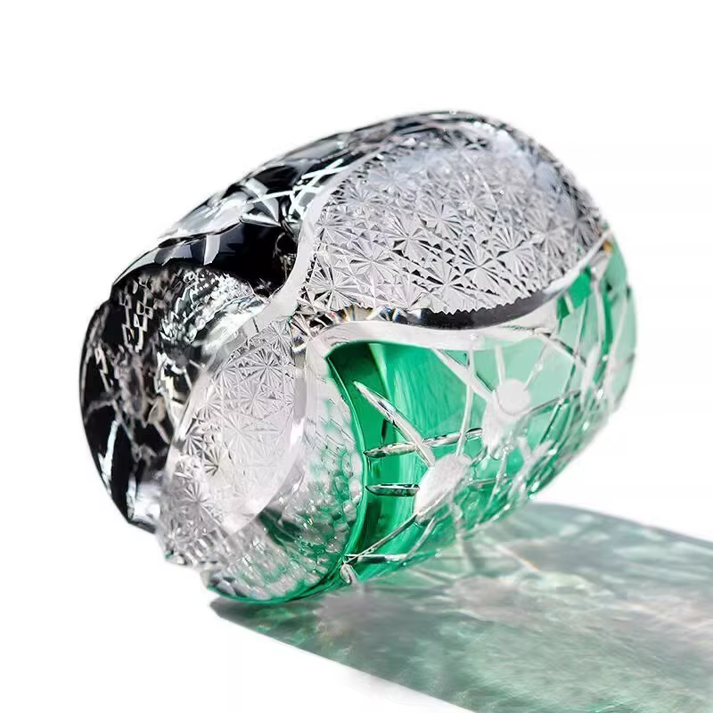 Japon Kagami planète Edo Kiriko verre à vin Starlight verres à whisky bloc de couleur sculpture à la main Art artisanat