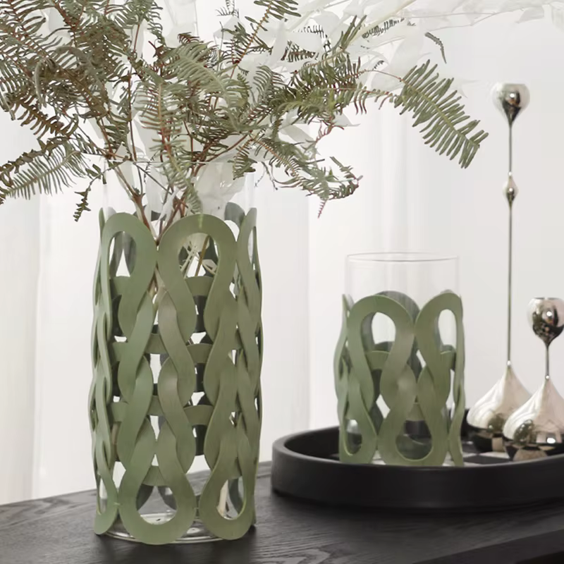 Vases en verre décoration esthétique Vase à fleurs salon