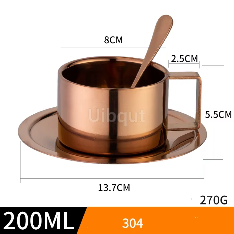 Petite tasse en acier inoxydable de 180ml/200ml