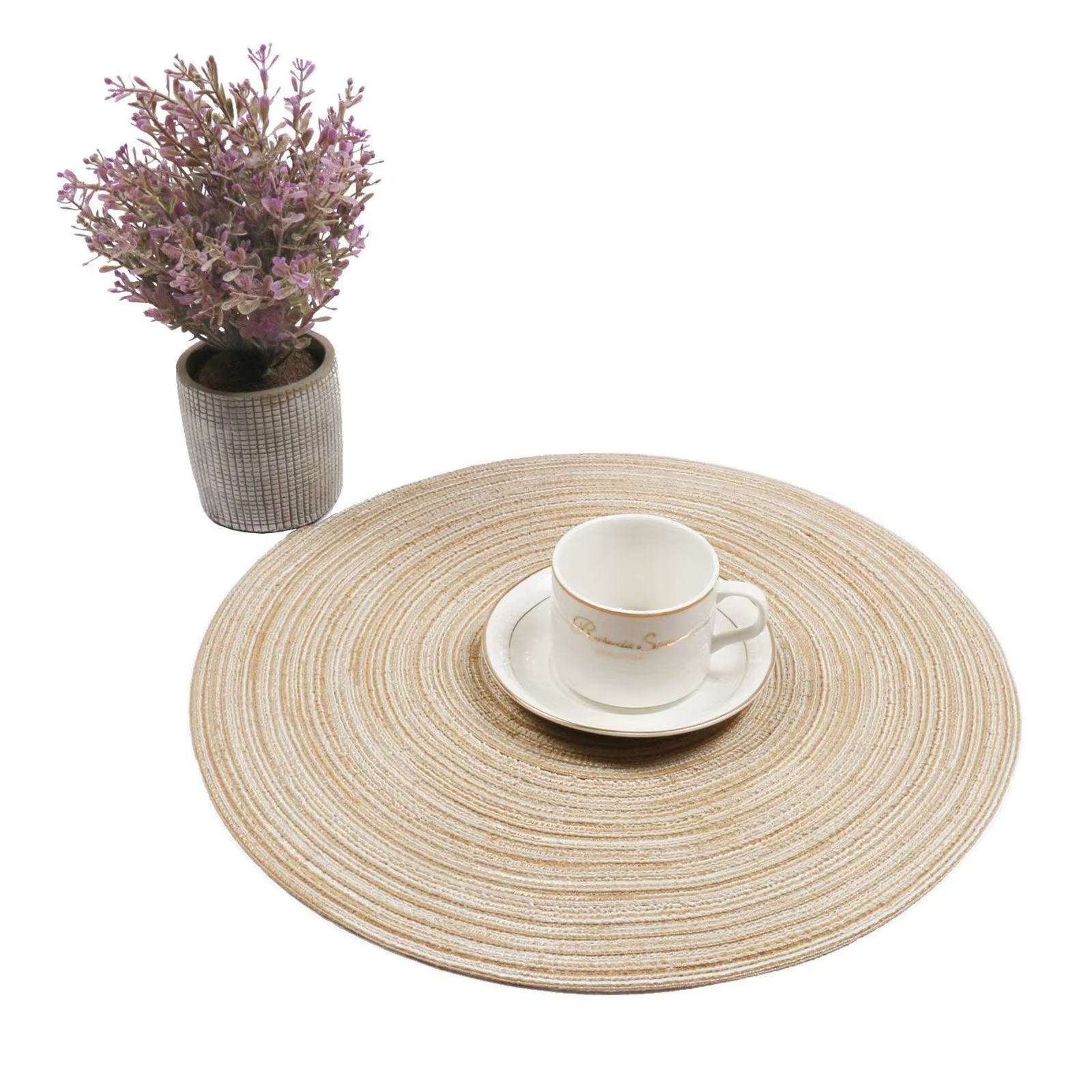 Ensemble de 6 sets de table ronds tressés