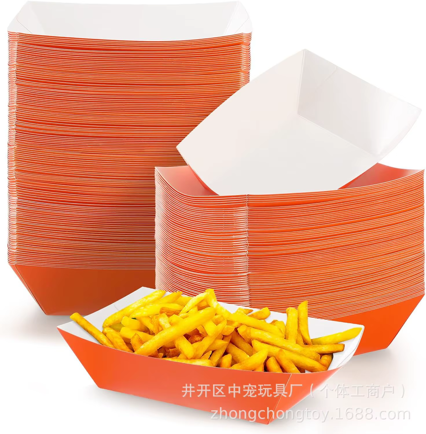 Plateaux alimentaires en papier jetables pour fête
