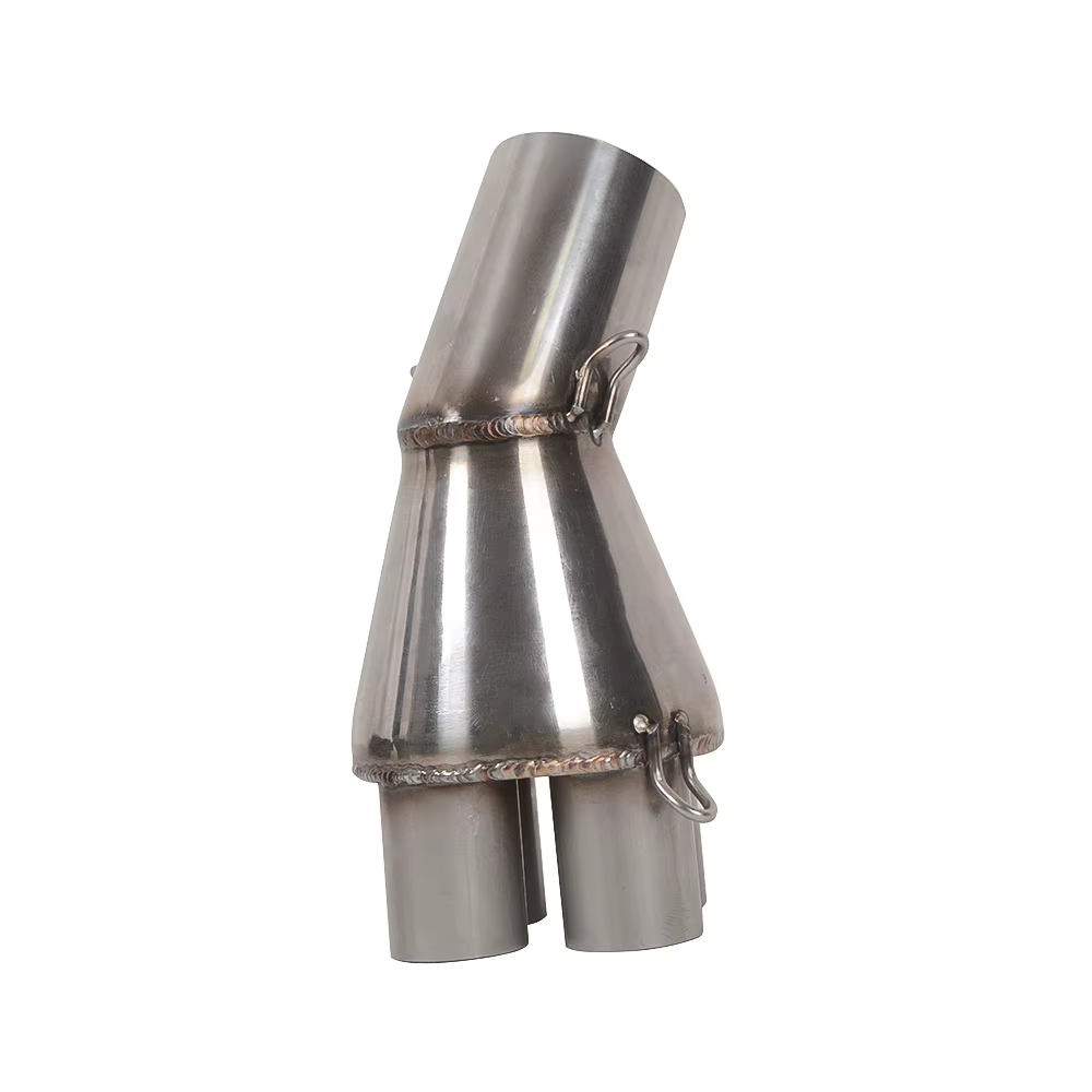 MOTO4U 30 degrés café Racer adaptateur d'échappement Kit de silencieux mise à niveau 4 en 1 collecteur pour BMW K75 K100 K1100