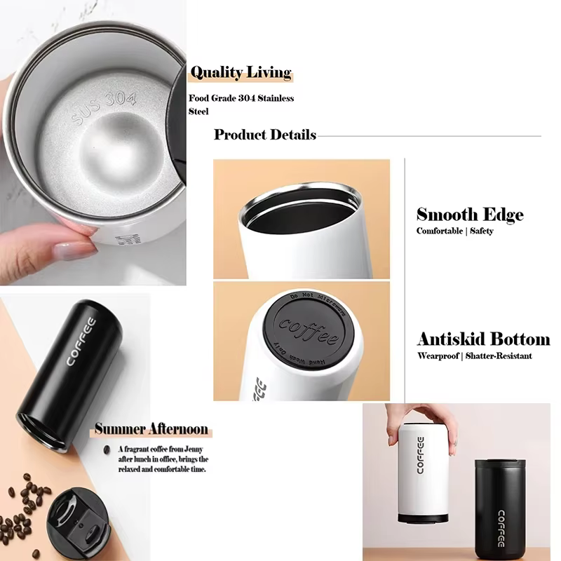 Tasse Thermos café chaud isolé en acier inoxydable