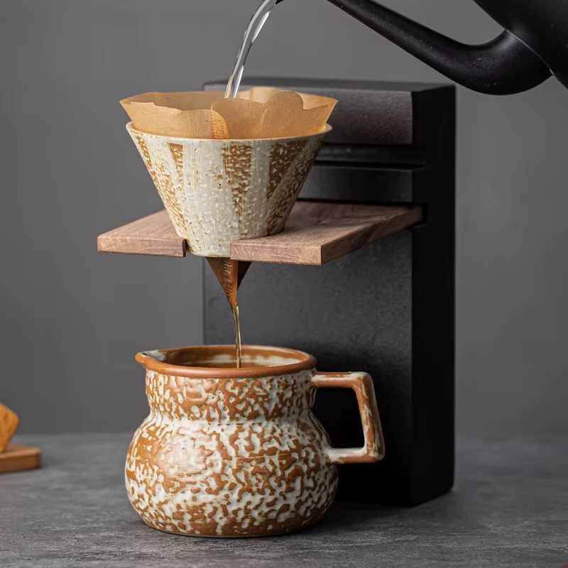 Tasse à café nouvelle mode exquise haut sens Style rétro infusé à la main