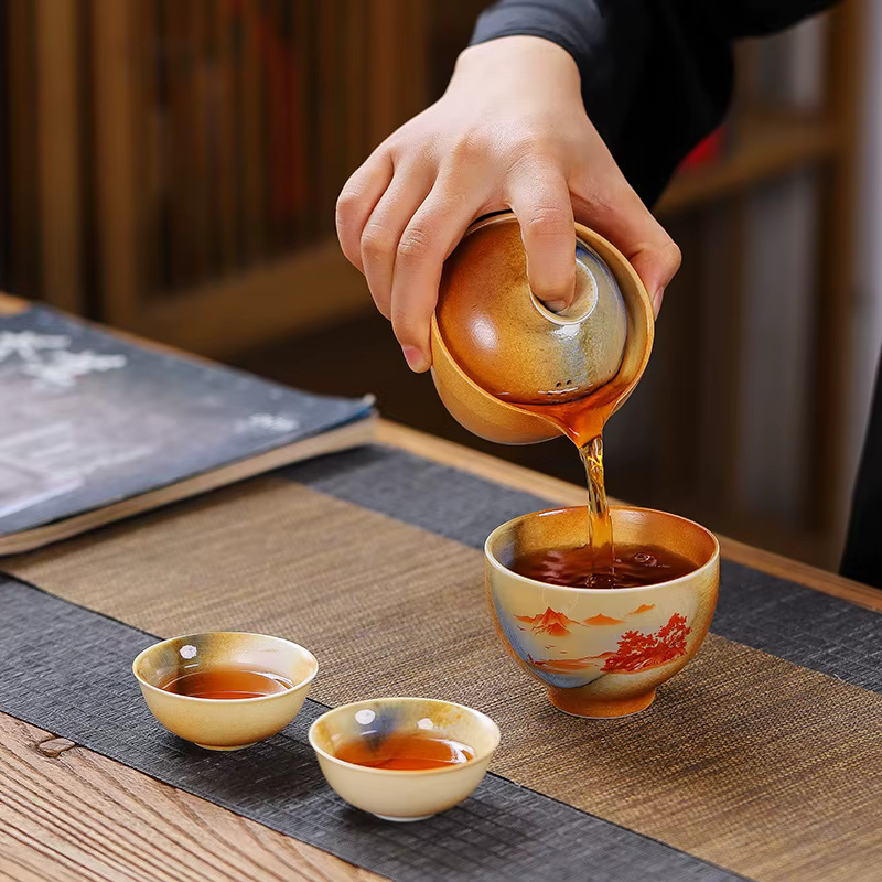 Tasses à thé Kungfu Vintage