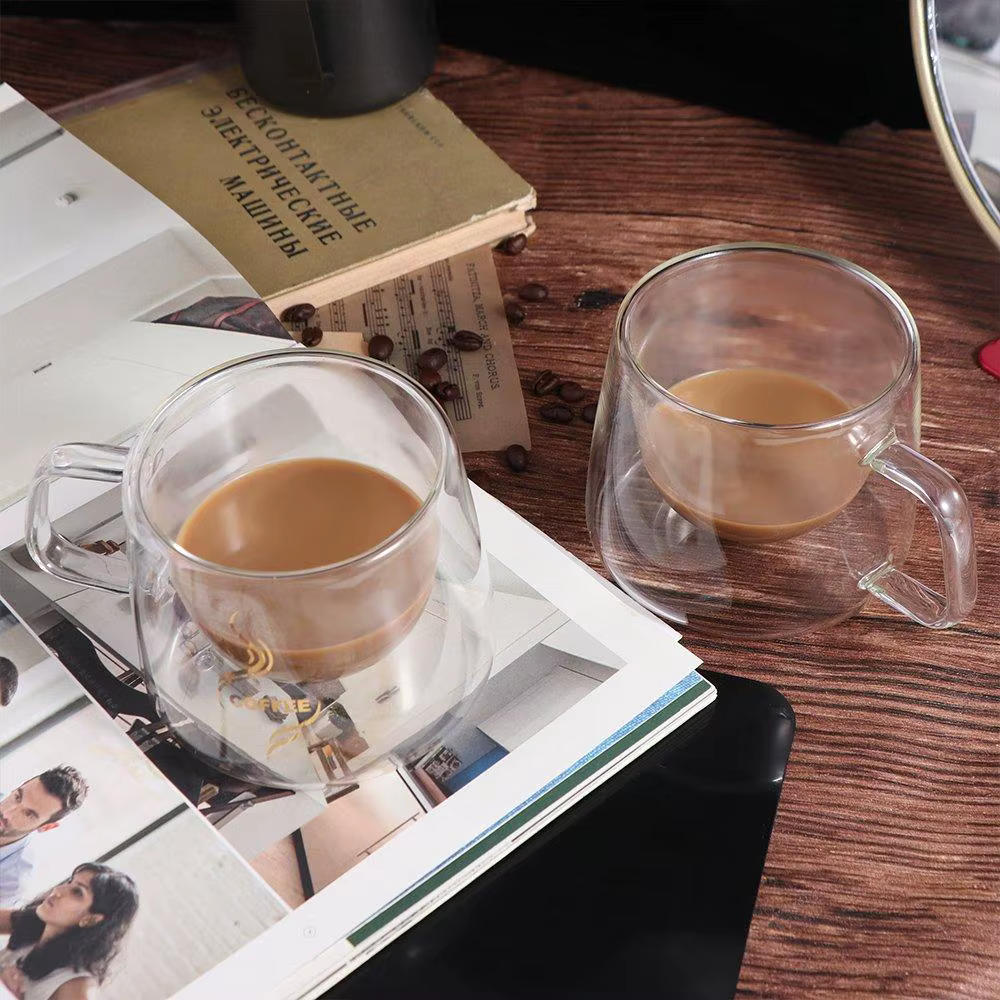 Tasse à café transparente de 200ml