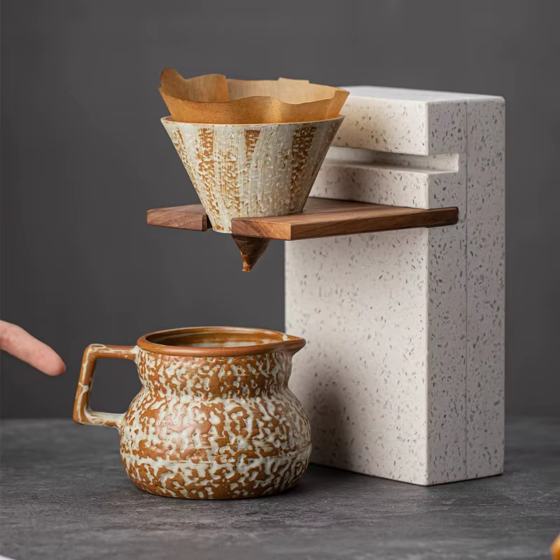 Tasse à café nouvelle mode exquise haut sens Style rétro infusé à la main