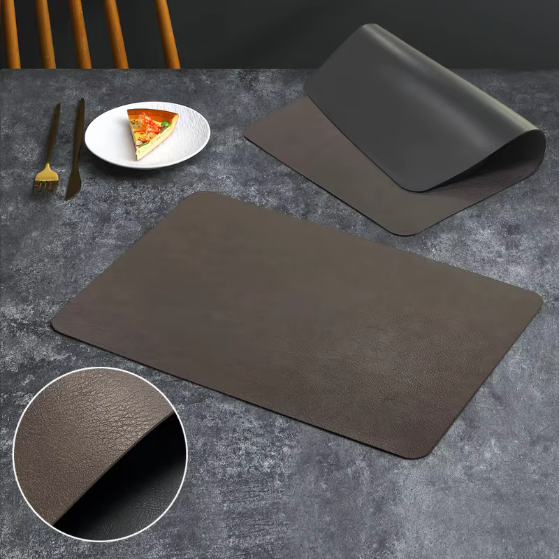 Napperon de luxe en cuir imperméable