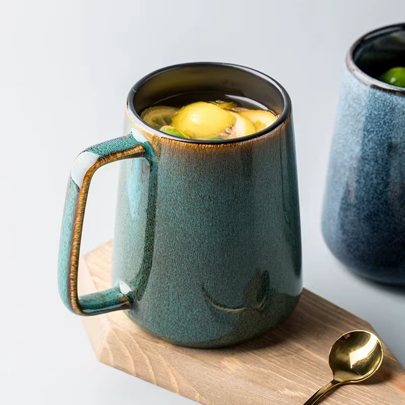 Mug à café géant en céramique de 700 ml/24 oz : Tasse à thé chinoise idéale pour l'eau