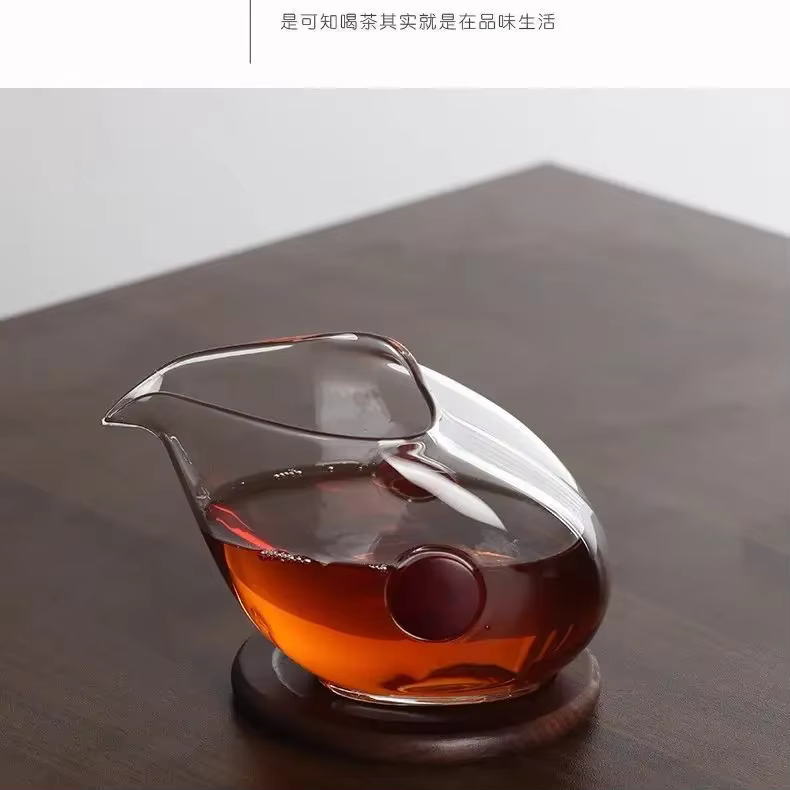 Distributeur de thé en verre à double oreille