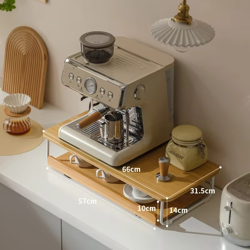 Étagères de rangement créatives pour machine à café