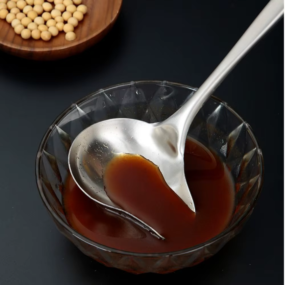 Cuillères à soupe en forme de bouche de canard en acier inoxydable