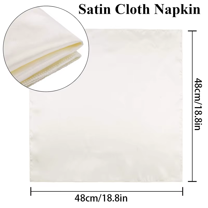 Serviettes de table en satin