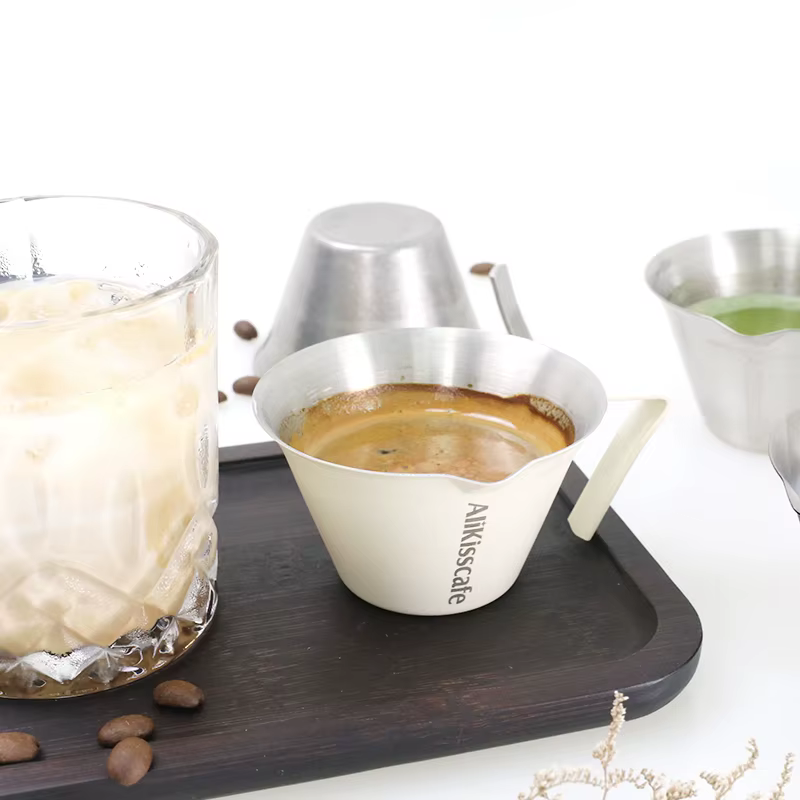 Tasse doseuse à expresso en acier inoxydable de 100ml