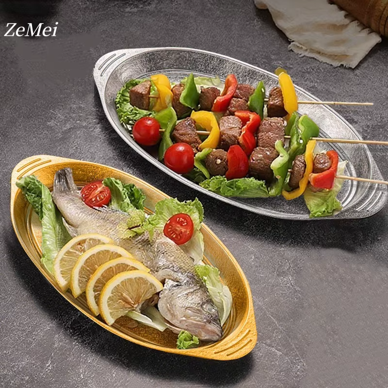 Plateau de poisson grillé en titane pur
