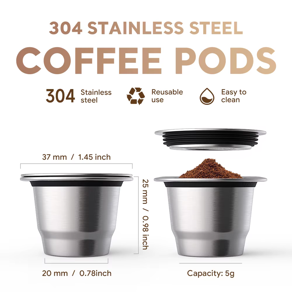 ICafilas-Capsules réutilisables pour café expresso