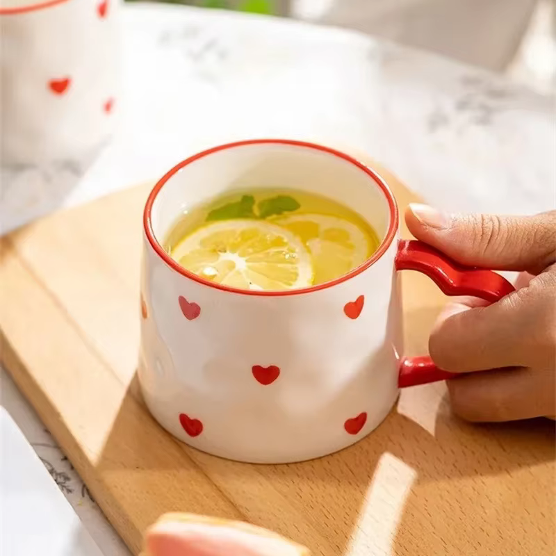 Tasse à café créative peinte à la main