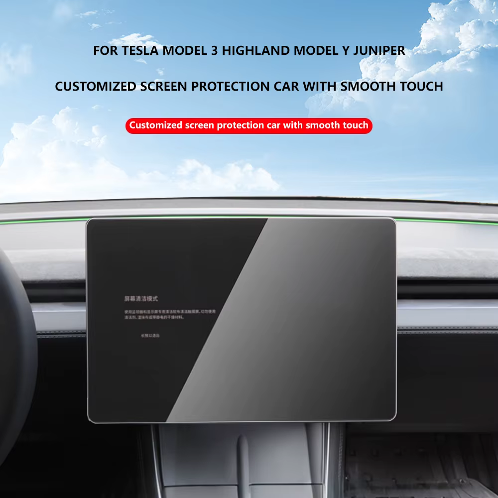 Verre trempé Film Protecteur Pour Nouveau Tesla Modèle Y Juniper 2025/Modèle 3 Highland 2 pcs/ensemble HD Avant Arrière Écran Protection