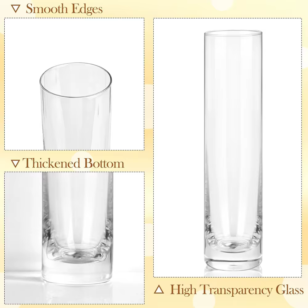 Vase cylindrique en verre
