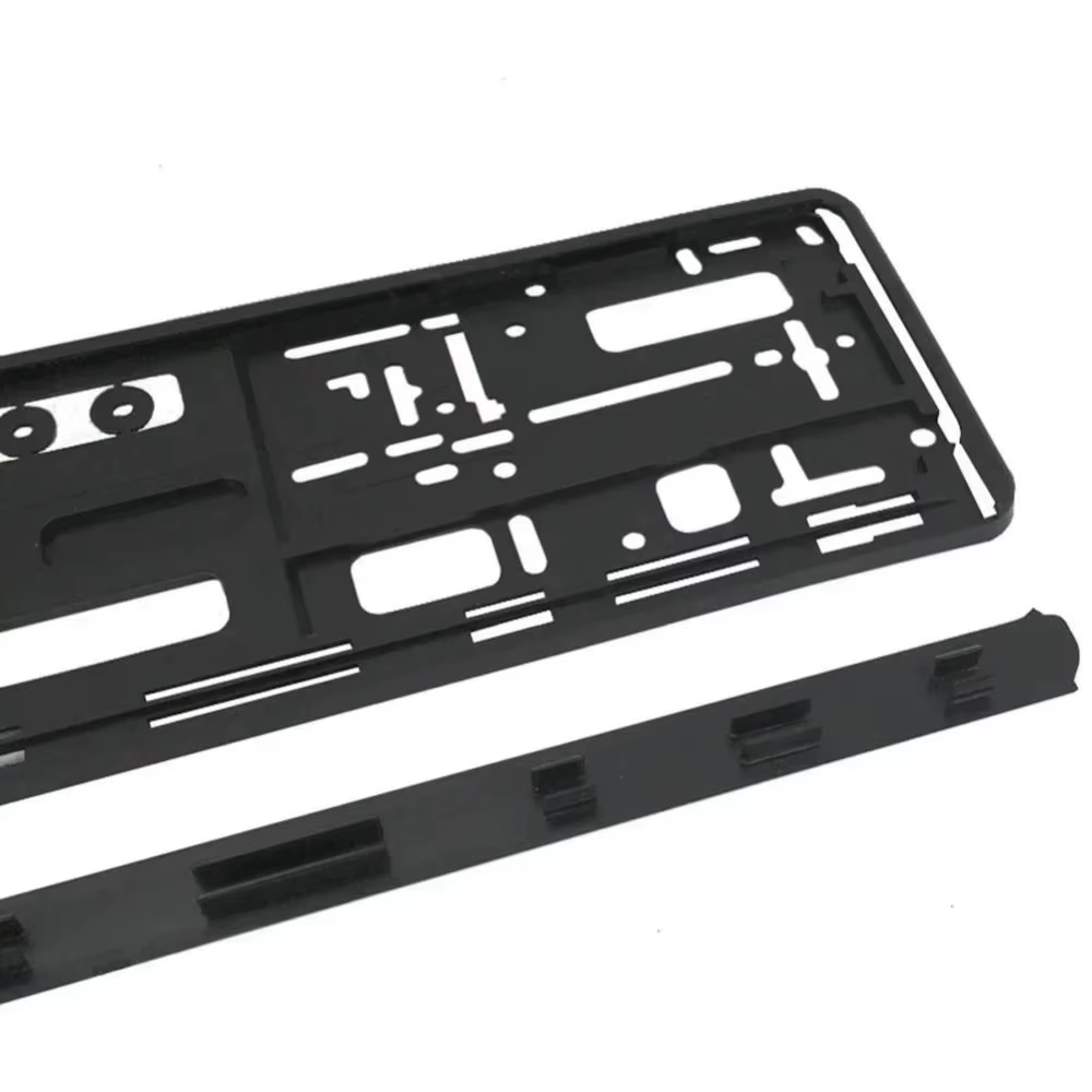 Support de plaque d'immatriculation à Surface brillante, cadre de plaque d'immatriculation étanche et anticorrosion, haute qualité, Durable