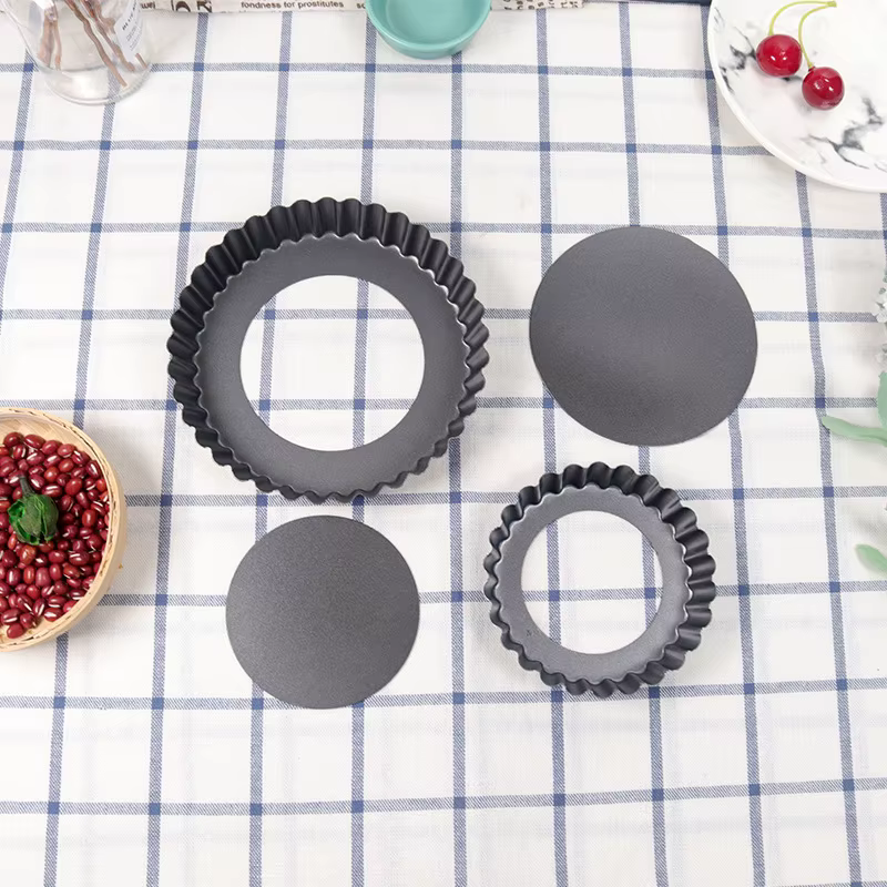 Plateau de cuisson rond à fond ample amovible