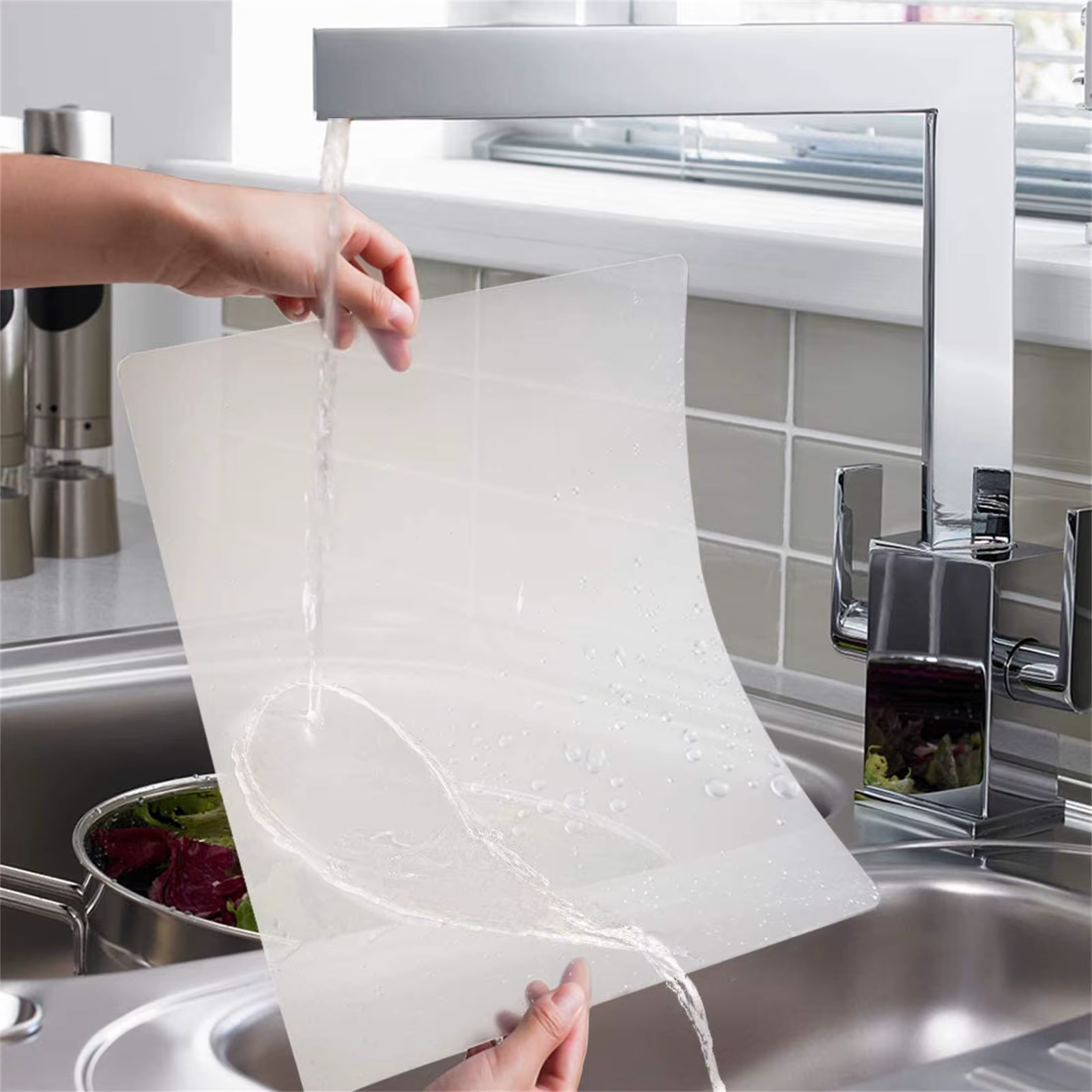 Napperons en plastique transparent