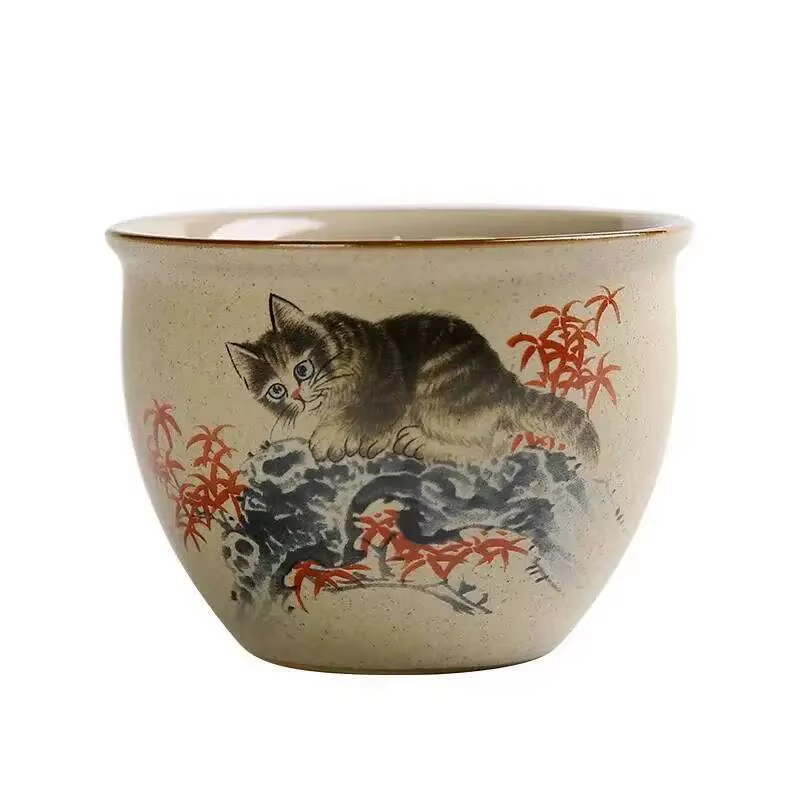 Ustensile à thé en poterie grossière