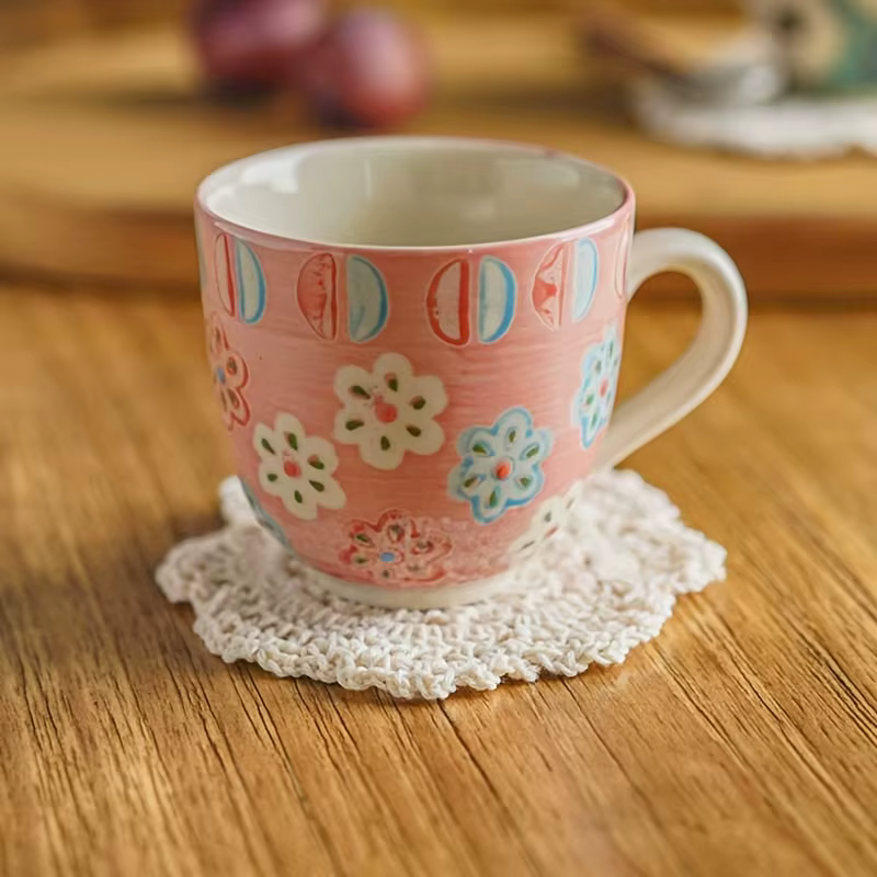 Sous-verres bohème en Crochet à fleurs