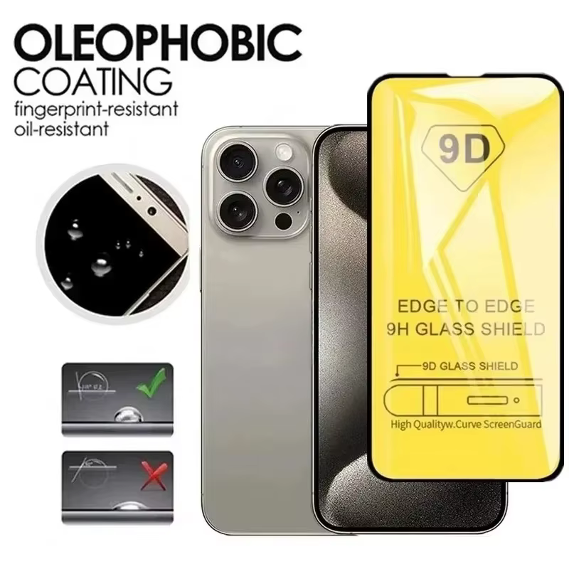 Verre trempé 9D pour Xiaomi Redmi Note 14 4G 12 11 10 9 8 13 Pro 8T 9S 10S 11S 12S 10T 13C 10A 12C 9A 9C 9T verre trempé