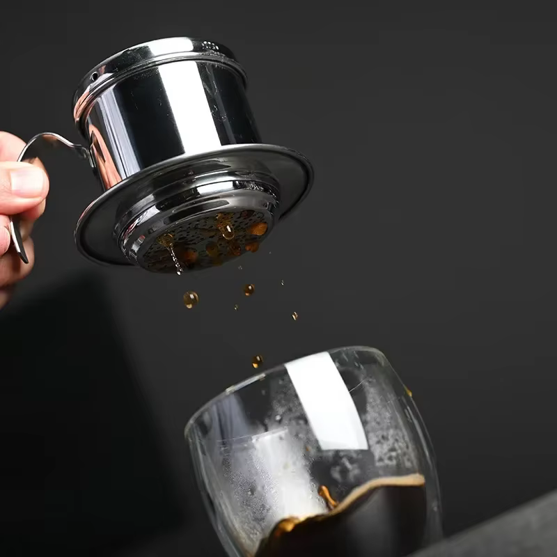Filtre de tasse d'égouttement de café Phin vietnamien en acier inoxydable 304