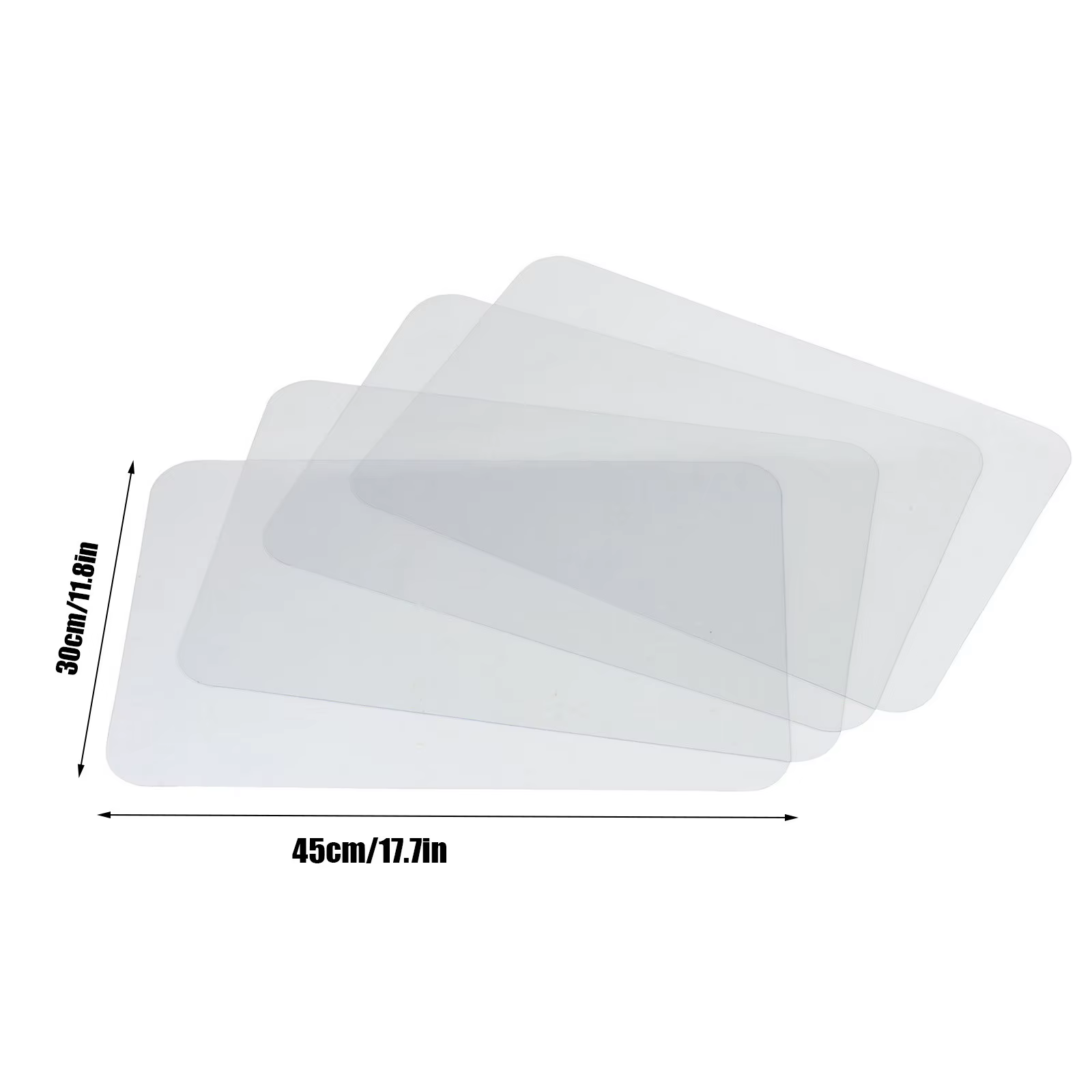 Napperons en plastique transparent