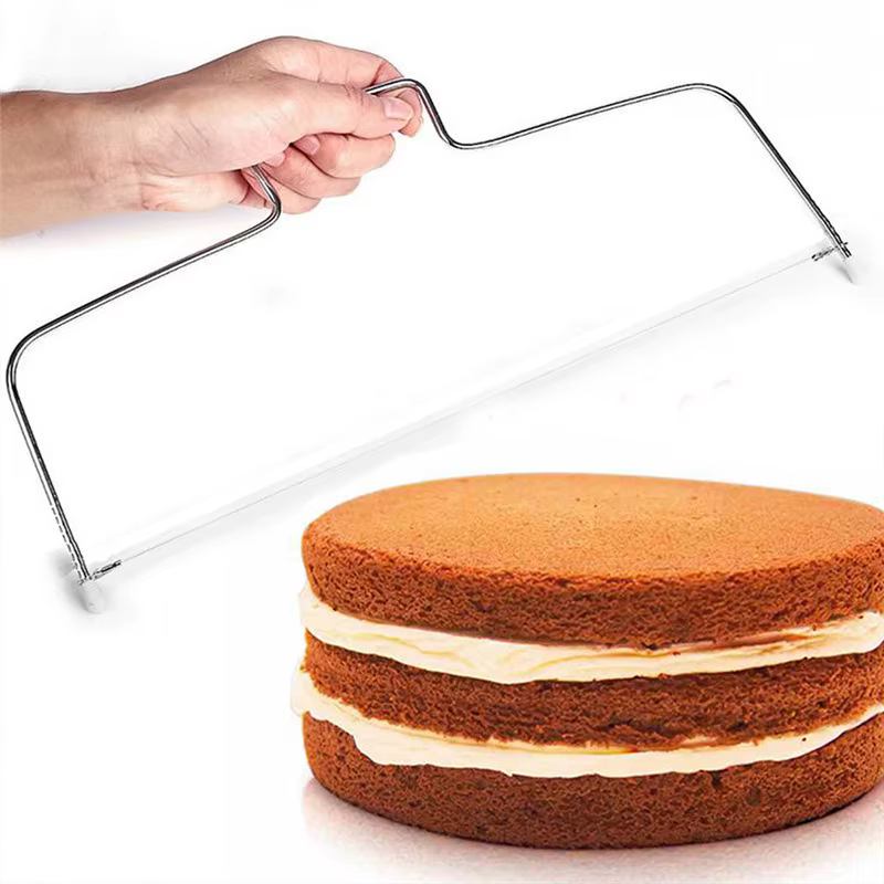 Double ligne gâteau coupe trancheuse cuisine outil de cuisson coupe-gâteau dispositif en acier inoxydable réglable