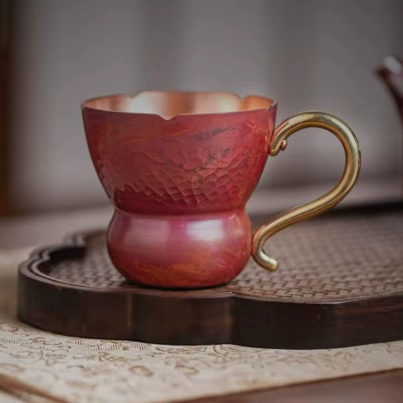 Mini tasse à café en cuivre Vintage