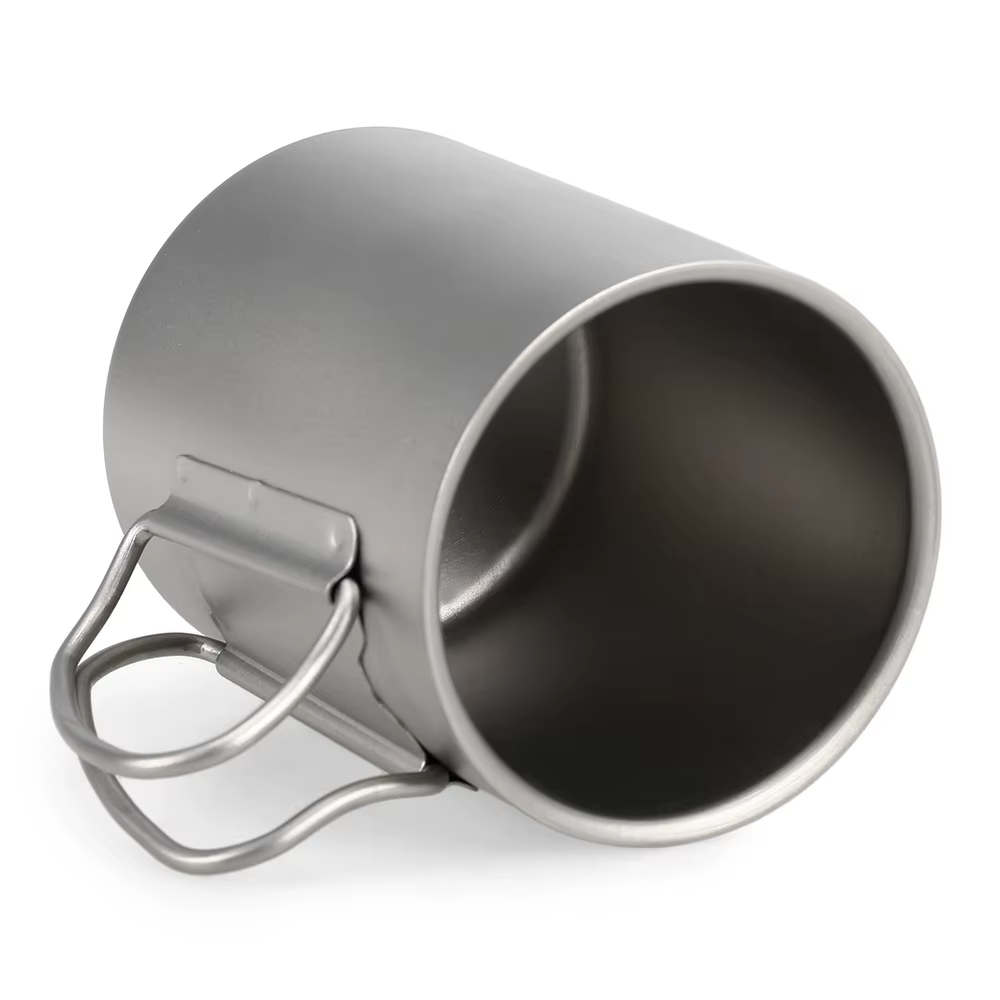 TOMSHOO Tasse à eau en titane à double paroi