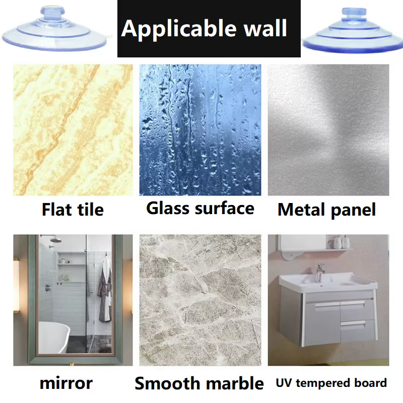 Ventouse standard pour salle plus lente, ventouse en PVC, ventouse sous vide de bain, ventouse en verre pour voiture, cuisine, HOHOD, 45mm, 1.77 po