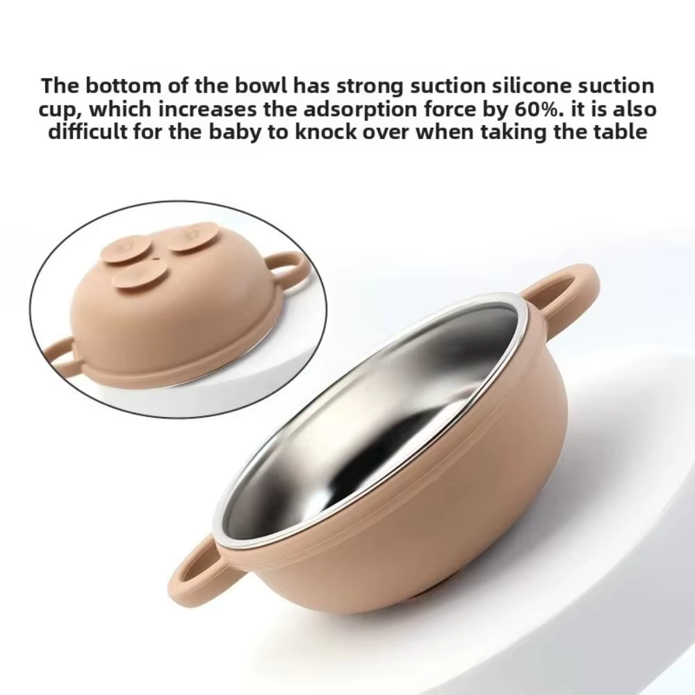 Bol d'alimentation pour bébé en acier inoxydable 304