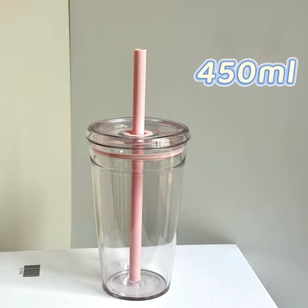 Verres 450ml tasse de paille réutilisable