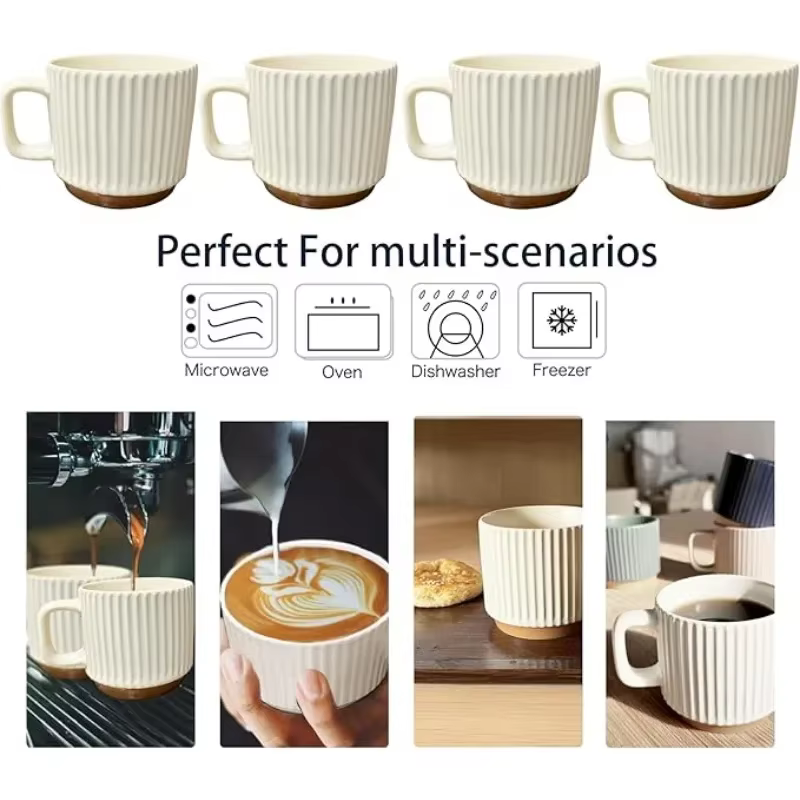 Tasses à café en céramique universelles