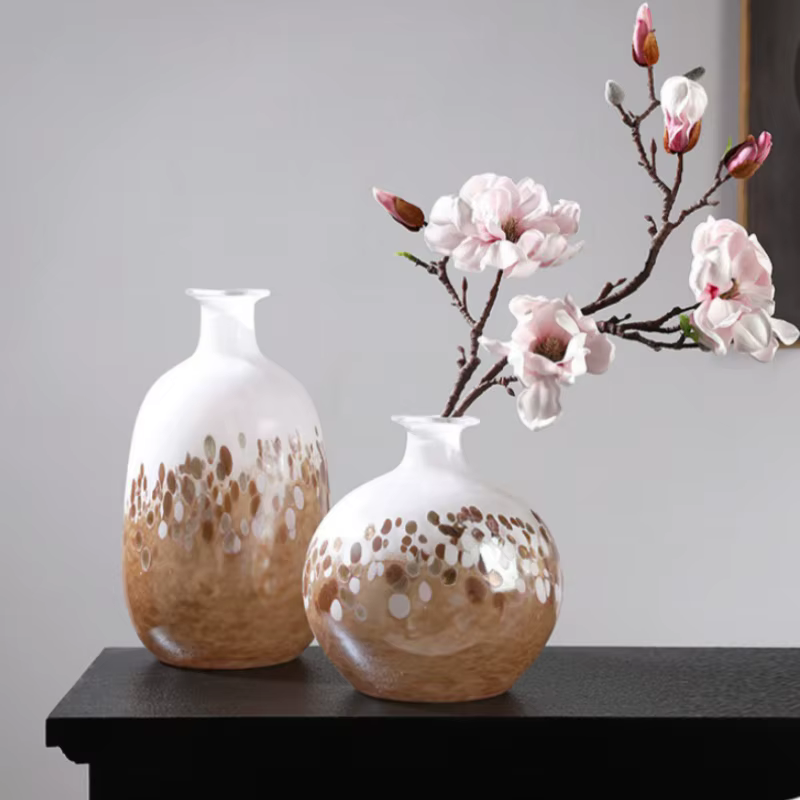 Vase en verre géométrique à bulles dégradées, bouteille en verre pour hydroponie, terrarium, vases à fleurs, pot de fleurs, accessoires de décoration pour la maison