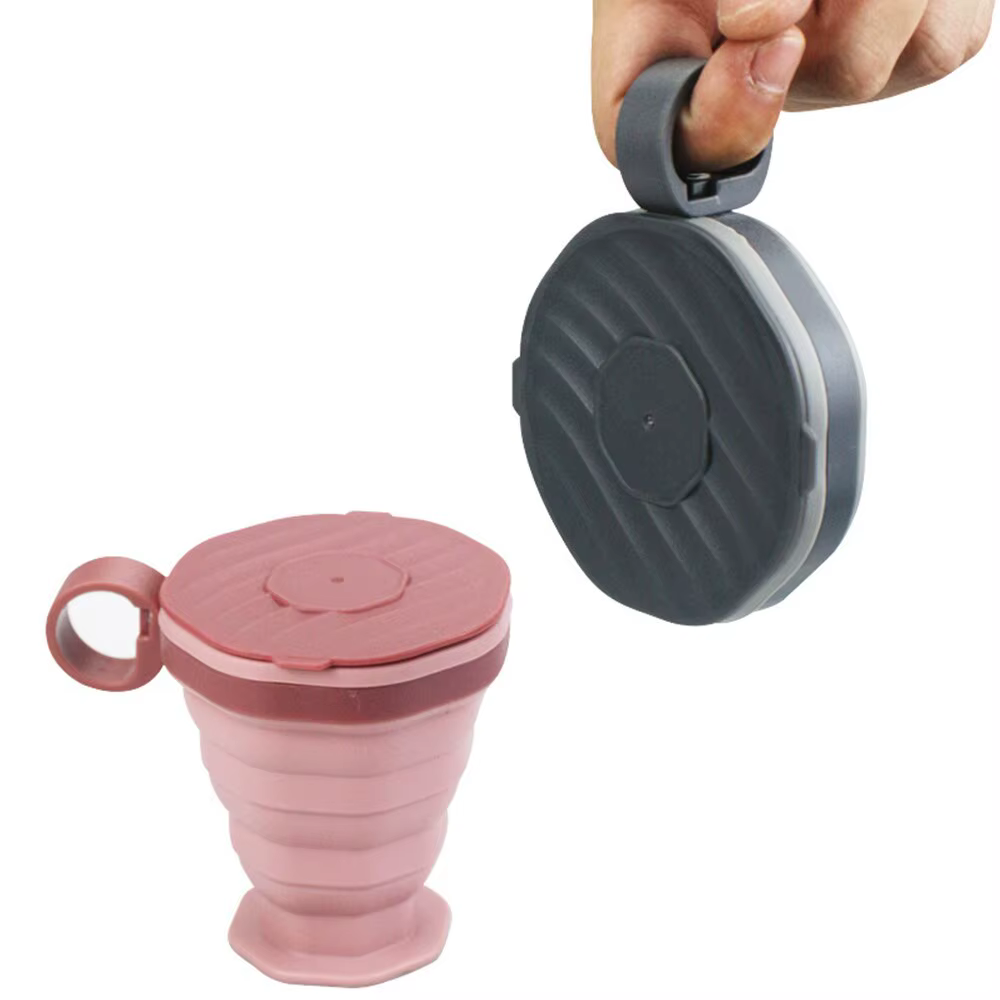 Tasse à café pliante avec couvercle